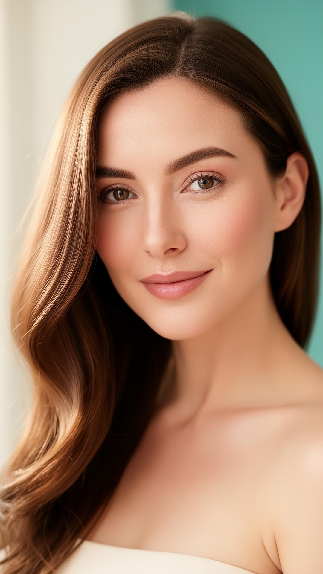 Person with healthy, glossy hair in London